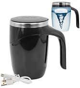 Self Stirring Mug - Rechargeable Automatic Magnetic Electric Coffee Mug, Rotating Cute Mixing Cup...