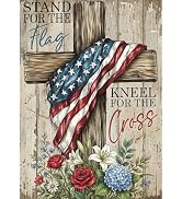 DIADAY Diamond Painting Kit for Adults American Flag Cross, 12x16 Inch | 5D Diamond Art Kit, DIY ...