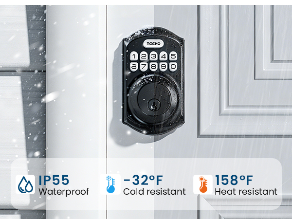 IP55 waterproof, it resists -32°F cold and 158°F heat, performing reliably in all weather condition