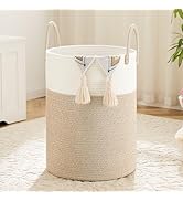 Artfeel Laundry Basket,Woven Cotton Rope Laundry Hamper,60L for Decor Storage of Dirty Clothes,To...
