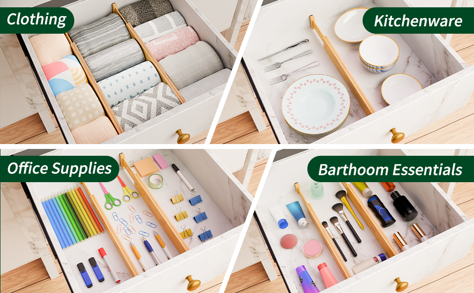 bamboo drawer dividers