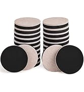 24PCS Felt Furniture Sliders for Hardwood Floors 2.5 Inch Reusable Furniture Moving Pads, Heavy D...