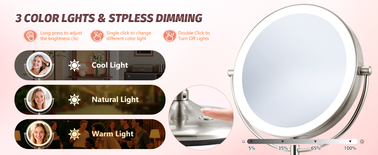 vanity mirror with lights