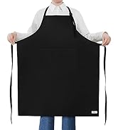 ROTANET Extra Large Apron for Men Adjustable Bib Apron with 2 Pockets Cooking Kichen Aprons Women...