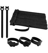 100 PCS 6 Inches & 8 Inches Reusable Cable Ties, Adjustable Cord Straps