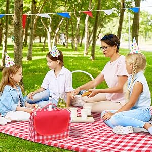red Outdoor Picnic Blankets