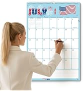 SUNEE 2026-2027 Wall Calendar Large 22.75"x15.5", 21 Month July Calendar (Ends March 2028), Verti...
