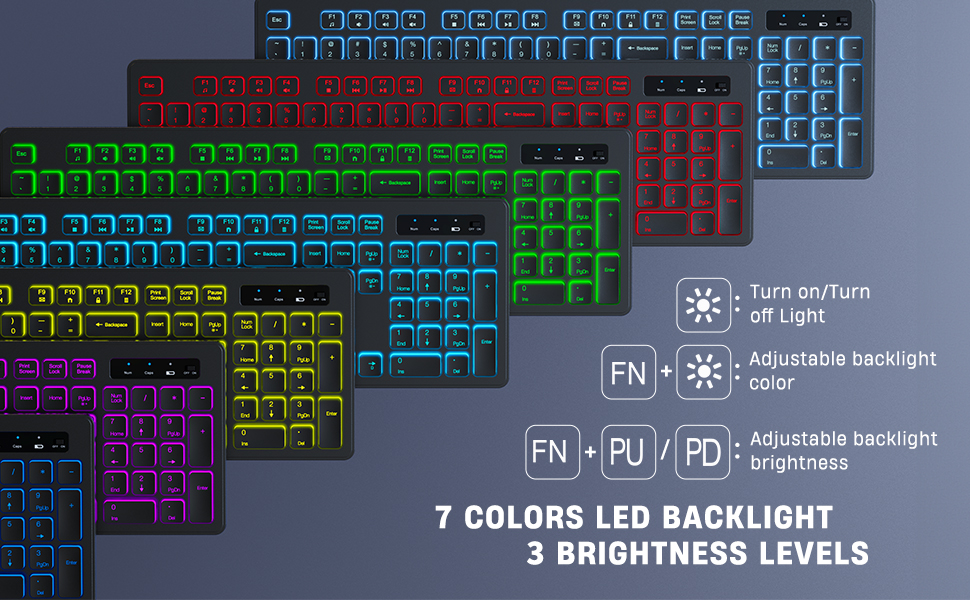 wireless backlit keyboard