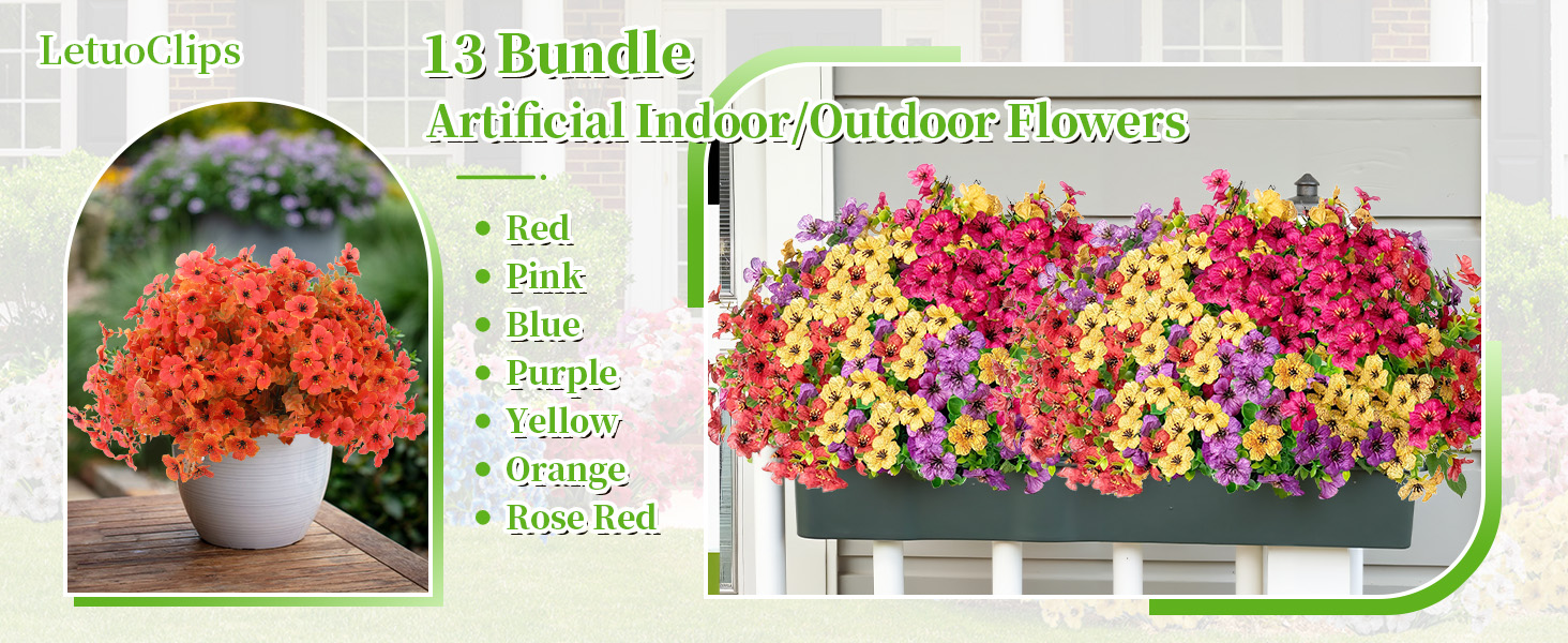 13 Bundle Artificial Flowers