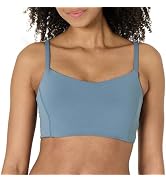 Essentials Women's Active FormFlex Buttery Soft Light Support Sweetheart Neck Yoga Sports Bra