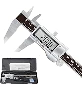 KETOTEK Digital Caliper 6 Inch Measuring Tool, Stainless Steel Electronic Vernier Calipers, Digit...