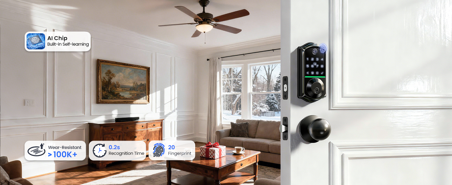 Keyless Entry Deadbolt with knobs