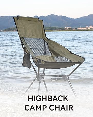 highback camp chair