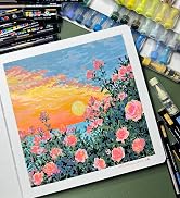 Liquid Acrylic Marker Paint on Paper