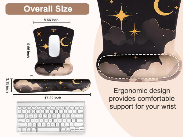 Ergonomic Mouse Pad and Keyboard Wrist Rest