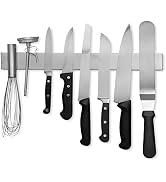 Modern Innovations 16 Inch Stainless Steel Magnetic Knife Bar with Multi-Purpose Functionality as...