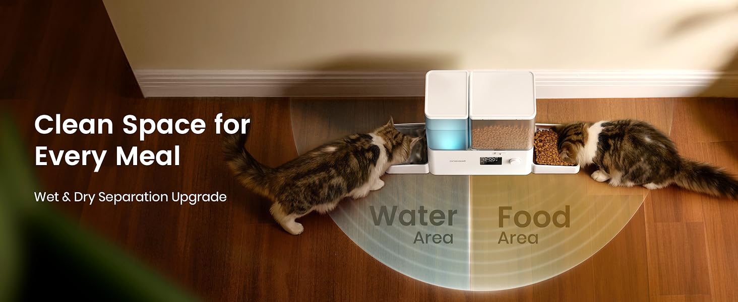 automatic cat feeder and water