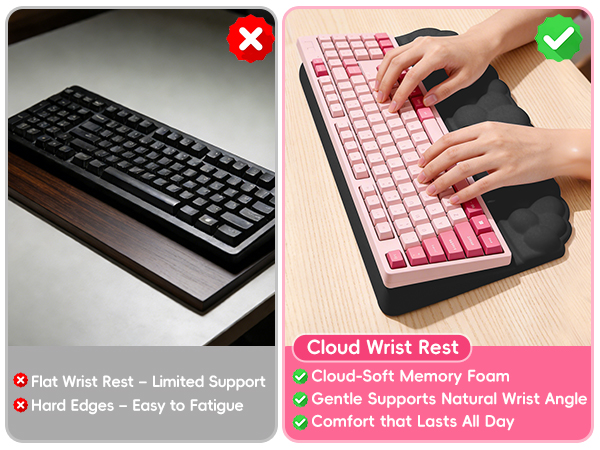 2 in 1 keyboard wrist rest and stand
