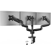 ErgoFocus Triple Monitor Desk Mount for Computer Screens up to 32", Holds up to 19.8 lbs Each, 3 ...
