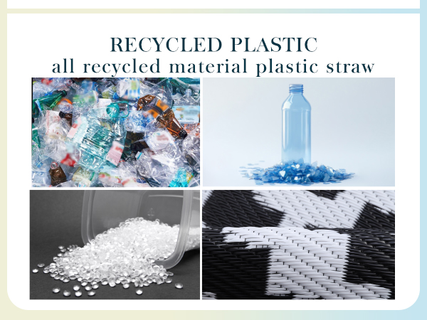 plastic straw rug