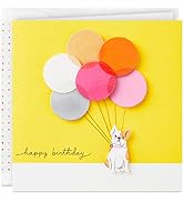 Hallmark Signature Birthday Card (Dog with Balloons)
