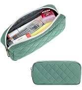 Della Gao Pencil Case Pouch, Light Weight Pencil Bag, Pen Bag Wide Opening, Soft Quilted Pencil P...