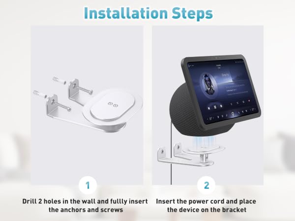 W11-3 Silver Echo show 8 & 11 wall mount-2