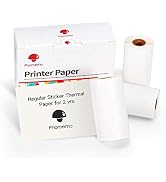Phomemo White Self-Adhesive Thermal Paper, Glossy Printable Sticker Paper Label for Phomemo M02/M...