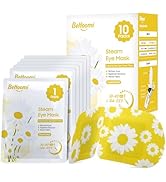BeHoomi Steam Eye Mask, 10 Packs Heated Eye Mask, Self Heating Disposable SPA Warm Compress for E...