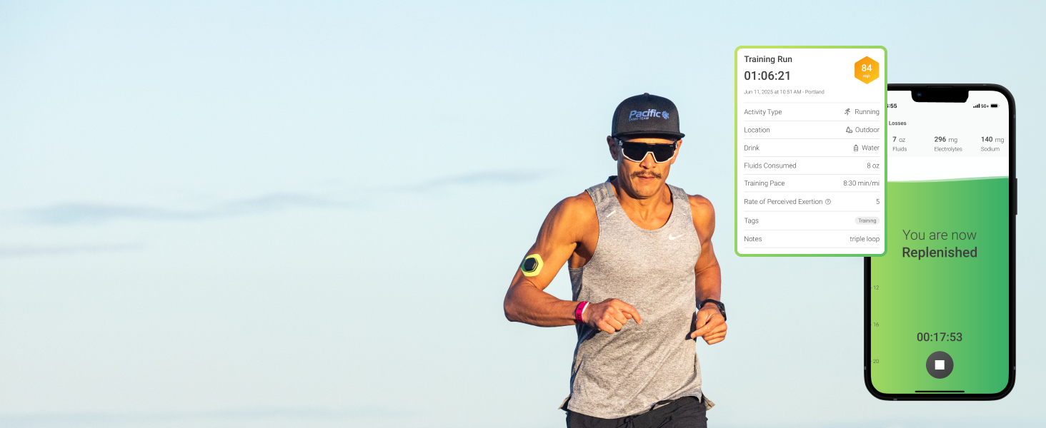 hydration sodium wearable,hydration sodium patch,hydration evaluation sensor,evaluation wearable
