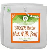 Pro Quality Nut Milk Bag 2 Pack - 12"X12" XL Bags - Commercial Grade Reusable All Purpose Food St...