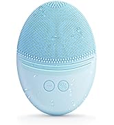 EZBASICS Facial Cleansing Brush, Waterproof Sonic Vibrating Face Brush for Deep Cleansing, Gentle...