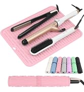 AMIJEAL Oversize Silicone Heat Resistant Mat for Hair Tools, Curling Iron Mat, Hot Tools Holder, ...