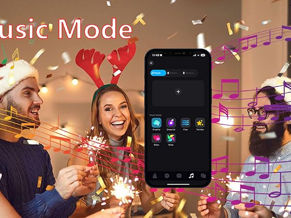 Lights modes can dance with music.