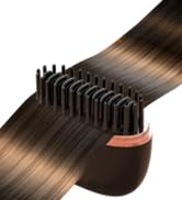 Glambrush Mini Hair Straightener,Rechargeable Wireless Portable Hair Straightener Brush,3-Speed T...