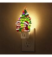 Briignite Christmas Tree Night Lights for Kids, Night Light Plug into Wall 3000K Warm White LED, ...