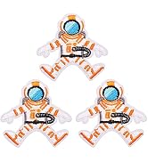 U-Sky Sew or Iron on Patches, 3pcs Cute Astronaut Patches for Kids Clothing, Embroidered Applique...