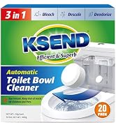 Ksend Toilet Bowl Cleaner Tablets 20 PCS - Automatic Toilet Bowl Cleaners with Bleach, Slow-Relea...
