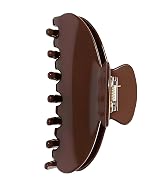 The OideGuiing Durable Acetate Hair Clips - 4-Inch Coffee Claw Clips for Fine and Thick Hair (Cof...