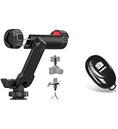 KAMISAFE Wireless Camera Remote Shutter Selfie Clicker Bundle with Phone Tripod Mount Holder Adap...