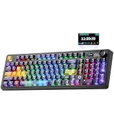 MIKIBY AJAZZ AK980 V2 Pro Wireless Mechanical Keyboard, 10000mAh Battery & Dual 8000Hz Polling Ra...
