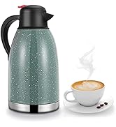 Yummy Sam Thermal Coffee Carafe Stainless Steel 68oz(2 Lifter) Double Walled Vacuum Coffee Thermo...