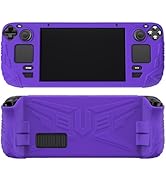 PlayVital Armor Series Ergonomic Case for Steam Deck LCD, Soft Cover Protective Silicone Protecto...