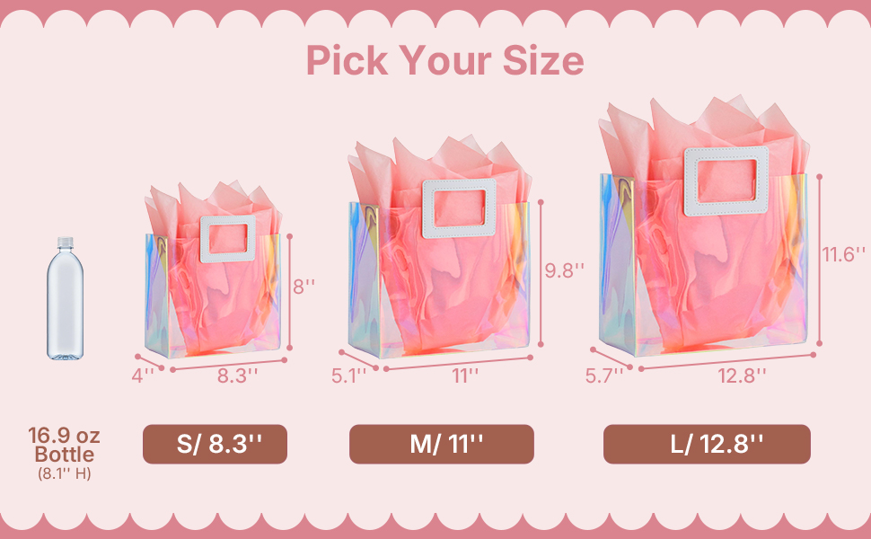 VUOJUR Small Medium Large Gift Bags