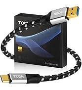 TODN Audiophile USB A to USB C Audio Cable 3ft 4-Core OFC Shielded for DAC | HiFi 24K Gold-Plated...