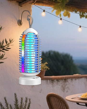 Cordless Bug Zapper Outdoor & Fly Zapper Indoor & Wireless Mosquito Zapper Portable