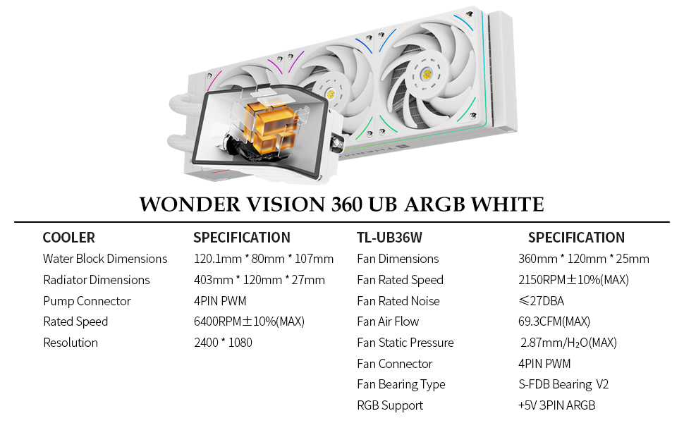 WV360 UB WHITE ARGB