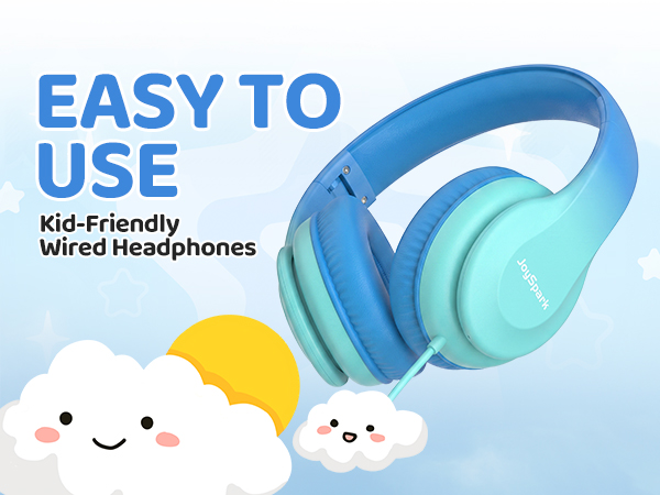 kids wired headphones portable