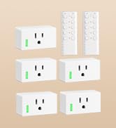 DEWENWILS 200FT Range Remote Control Outlet, No Interference, Strong Signal | 5 Outlets + 2 Remot...