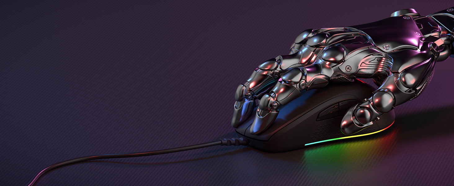 ergonomic wired mouse